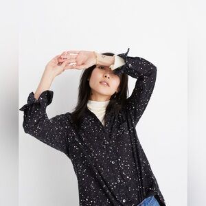Madewell Oversized Ex-Boyfriend Shirt in Star Print